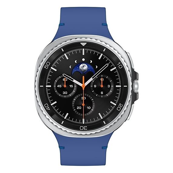 Galaxy Watch8 Classic | 46 мм | Black | Sport/Blue | S/M, Размер: 46 мм, Цвет: Black, Тип ремешка: Sport, Цвет ремешка: Blue, Размер ремешка: S/M, Подключение часов: Bluetooth / Wi-Fi, изображение 2